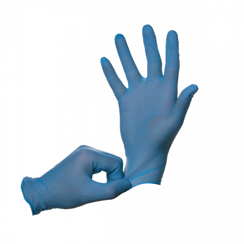 Перчатки нитриловые смотровые неопудренные текстурированные не стерильные, размер M, S и L